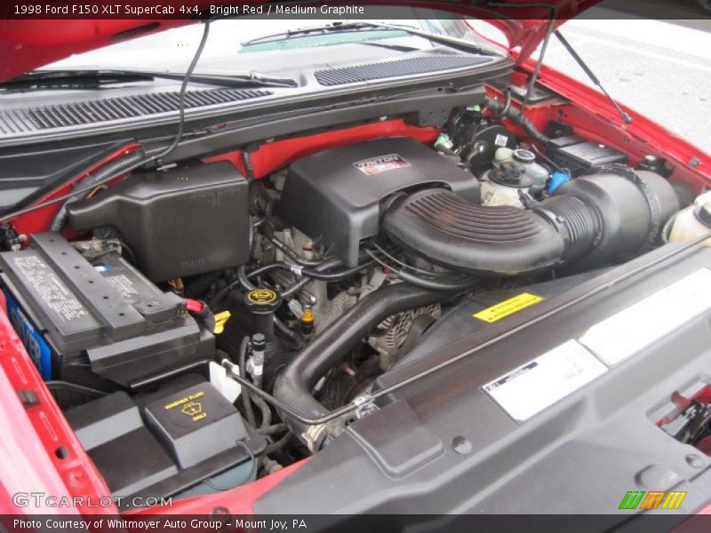 Bright Red / Medium Graphite 1998 Ford F150 XLT SuperCab 4x4