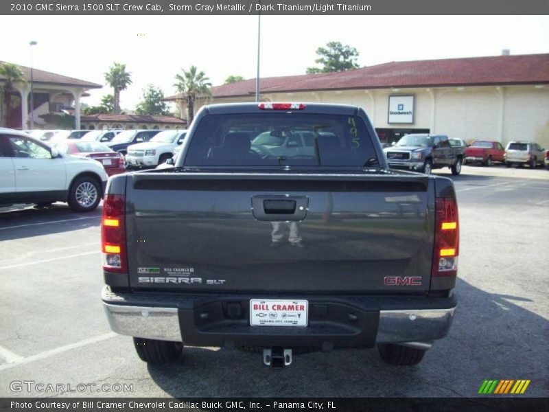 Storm Gray Metallic / Dark Titanium/Light Titanium 2010 GMC Sierra 1500 SLT Crew Cab