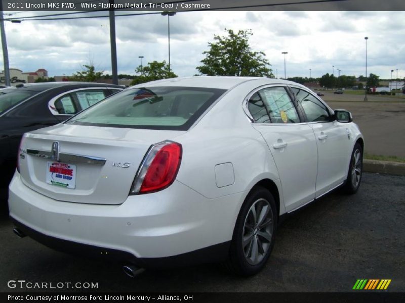 White Platinum Metallic Tri-Coat / Cashmere 2011 Lincoln MKS FWD