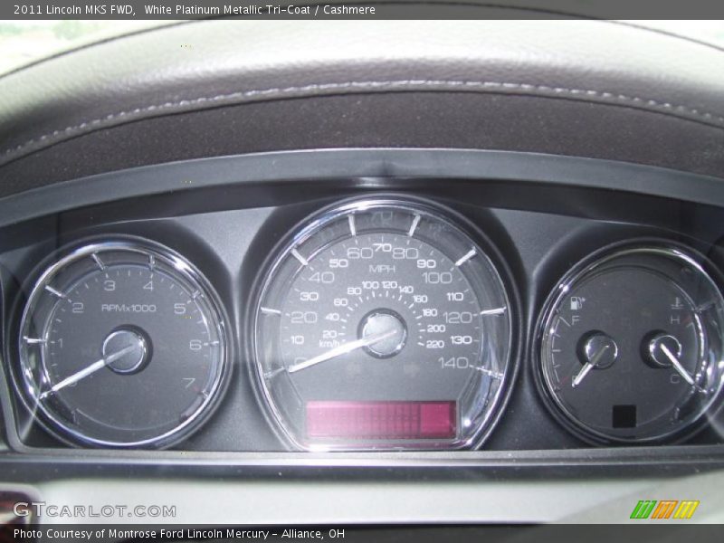 White Platinum Metallic Tri-Coat / Cashmere 2011 Lincoln MKS FWD
