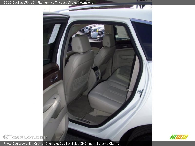 Platinum Ice Tricoat / Shale/Brownstone 2010 Cadillac SRX V6