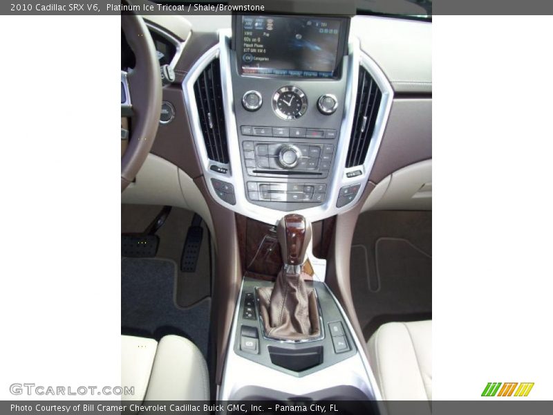 Platinum Ice Tricoat / Shale/Brownstone 2010 Cadillac SRX V6