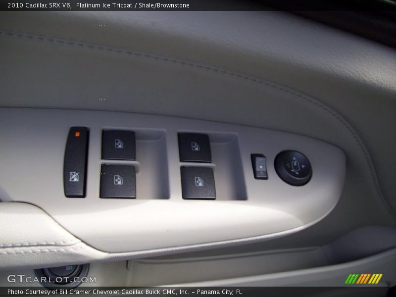 Platinum Ice Tricoat / Shale/Brownstone 2010 Cadillac SRX V6