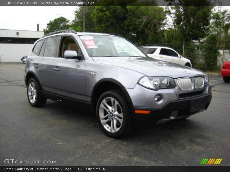 Silver Grey Metallic / Sand Beige 2007 BMW X3 3.0si