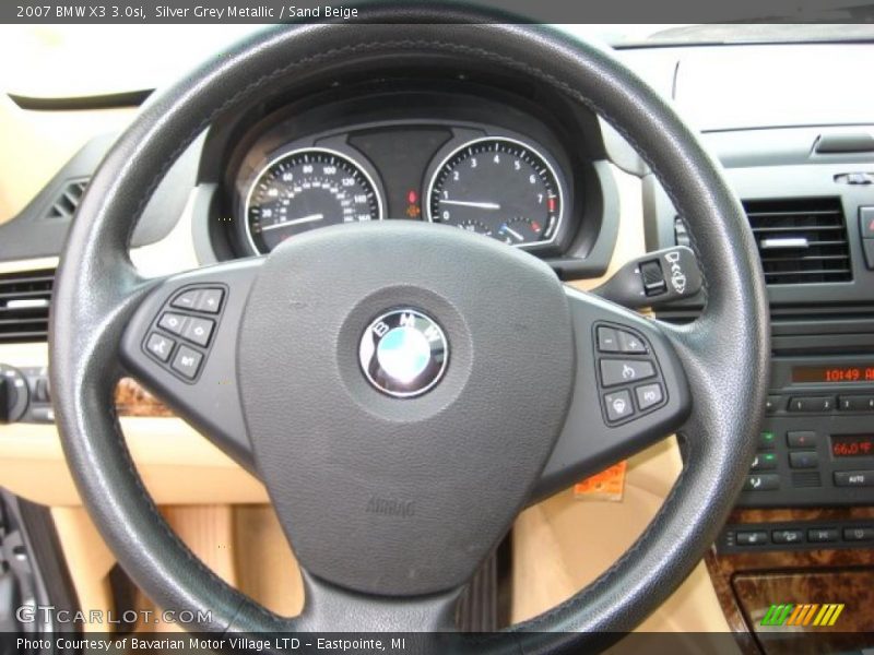 Silver Grey Metallic / Sand Beige 2007 BMW X3 3.0si