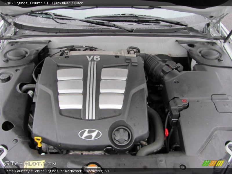 Quicksilver / Black 2007 Hyundai Tiburon GT