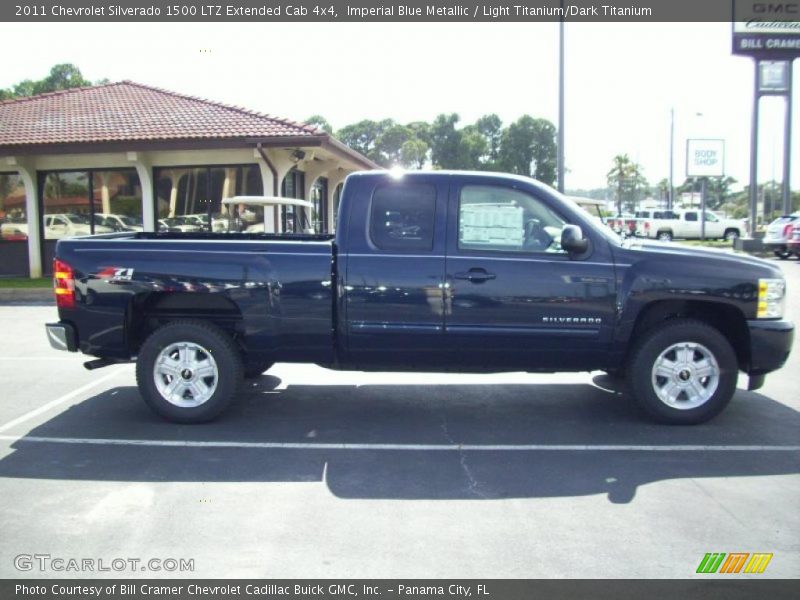 Imperial Blue Metallic / Light Titanium/Dark Titanium 2011 Chevrolet Silverado 1500 LTZ Extended Cab 4x4