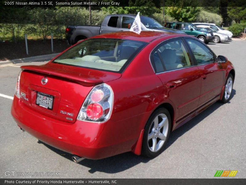 Sonoma Sunset Metallic / Frost Gray 2005 Nissan Altima 3.5 SE