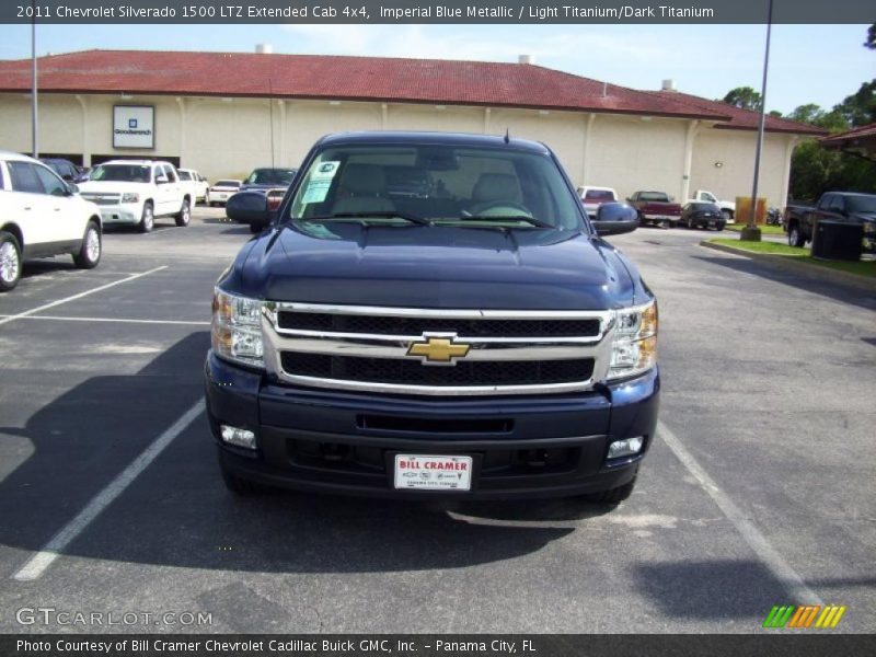 Imperial Blue Metallic / Light Titanium/Dark Titanium 2011 Chevrolet Silverado 1500 LTZ Extended Cab 4x4