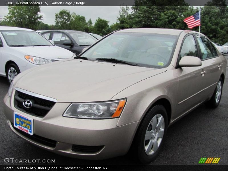 Golden Beige / Beige 2008 Hyundai Sonata GLS