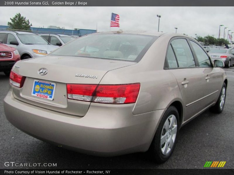 Golden Beige / Beige 2008 Hyundai Sonata GLS