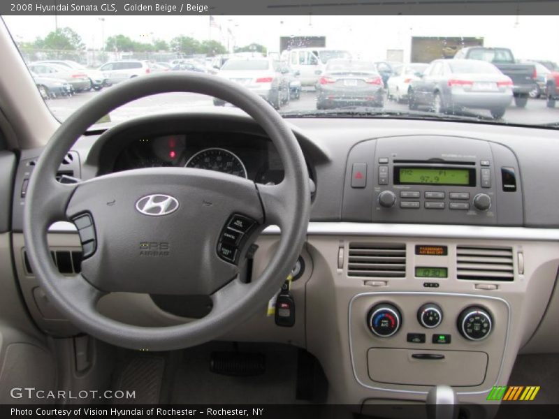 Golden Beige / Beige 2008 Hyundai Sonata GLS
