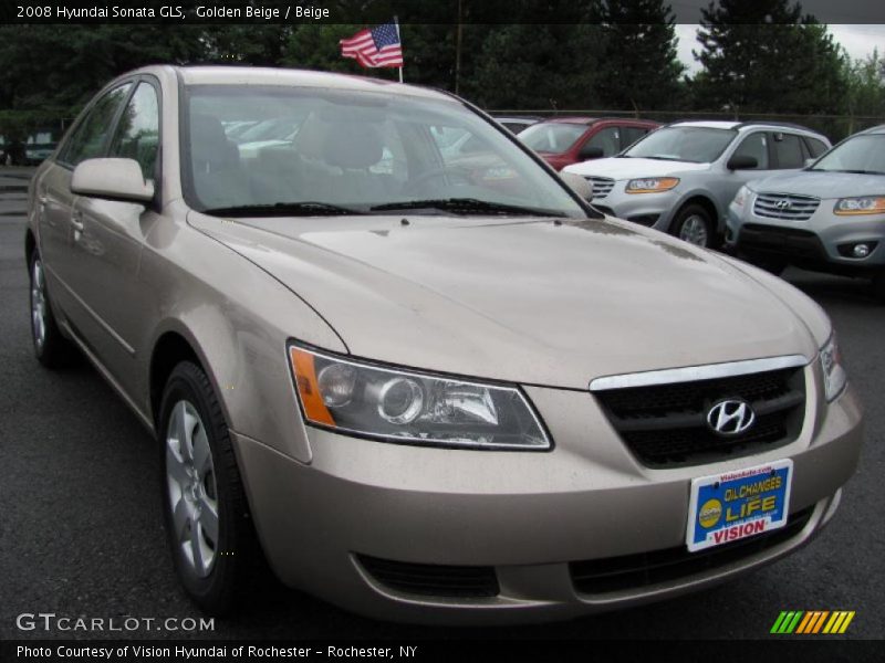 Golden Beige / Beige 2008 Hyundai Sonata GLS