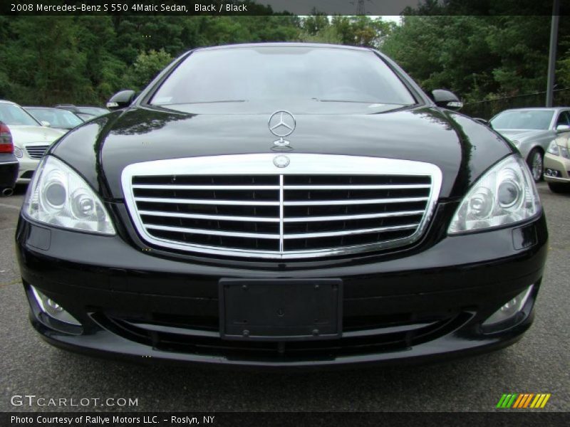 Black / Black 2008 Mercedes-Benz S 550 4Matic Sedan