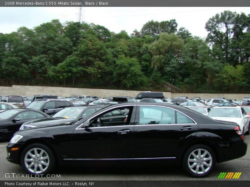 Black / Black 2008 Mercedes-Benz S 550 4Matic Sedan
