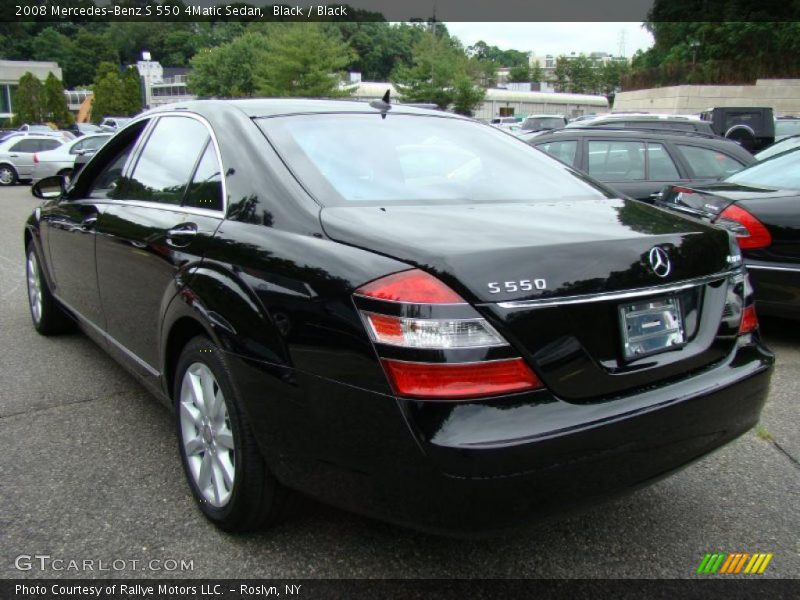 Black / Black 2008 Mercedes-Benz S 550 4Matic Sedan