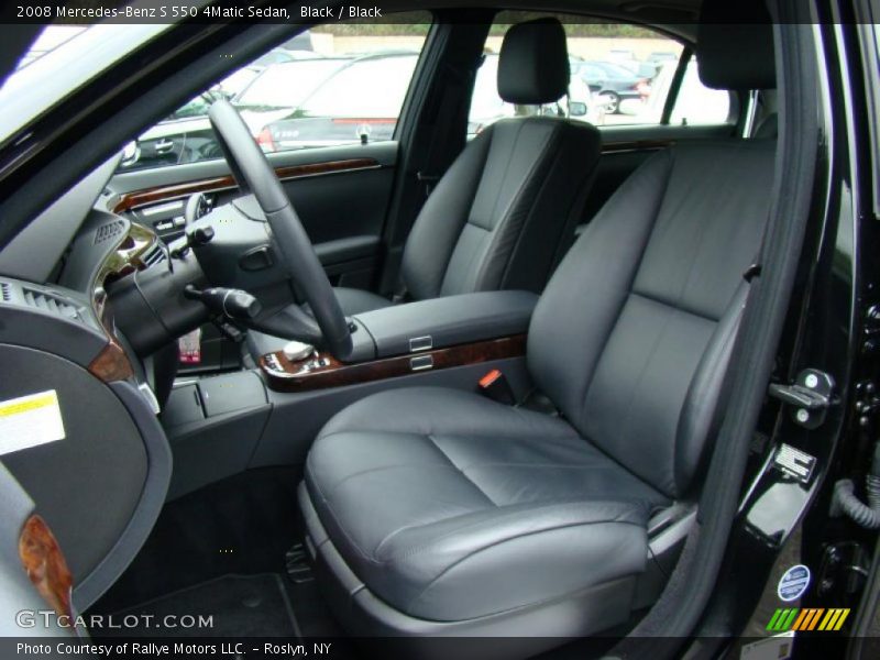 Black / Black 2008 Mercedes-Benz S 550 4Matic Sedan