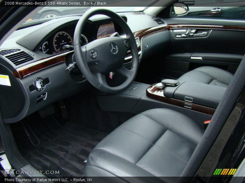 Black / Black 2008 Mercedes-Benz S 550 4Matic Sedan