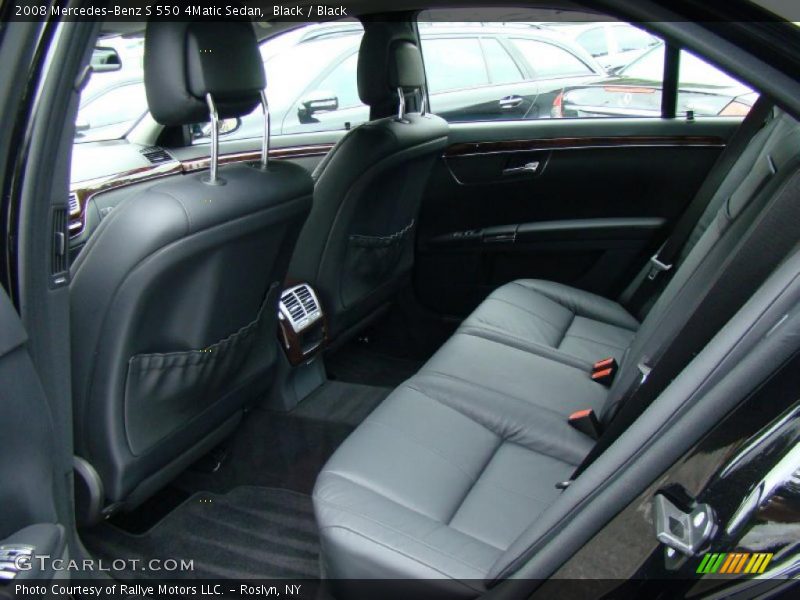 Black / Black 2008 Mercedes-Benz S 550 4Matic Sedan