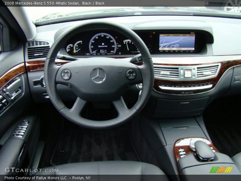 Black / Black 2008 Mercedes-Benz S 550 4Matic Sedan