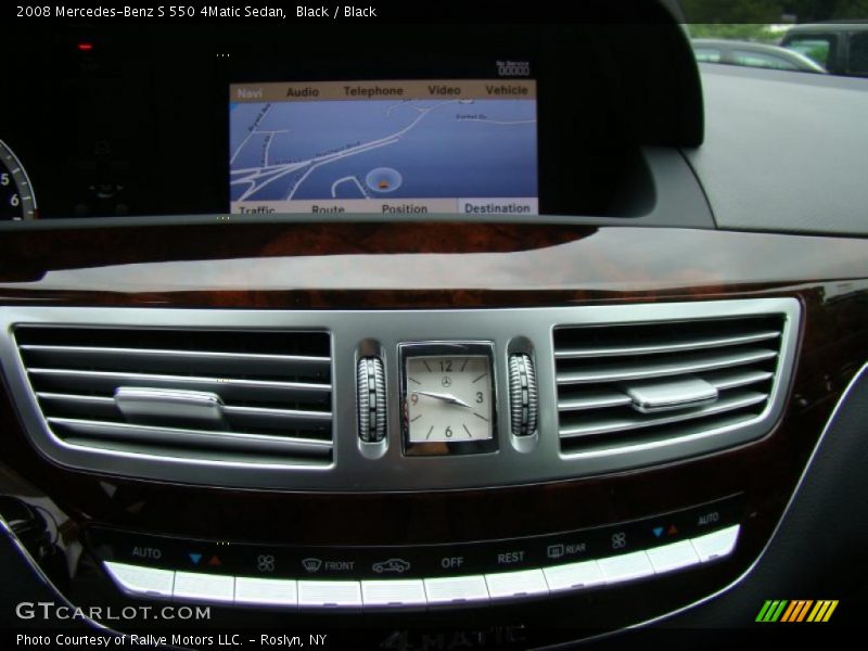 Black / Black 2008 Mercedes-Benz S 550 4Matic Sedan