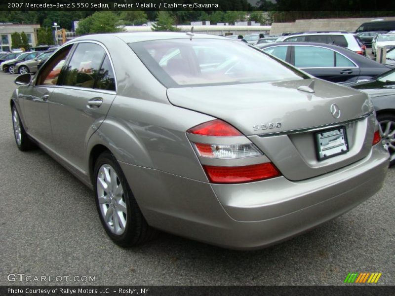 Pewter Metallic / Cashmere/Savanna 2007 Mercedes-Benz S 550 Sedan