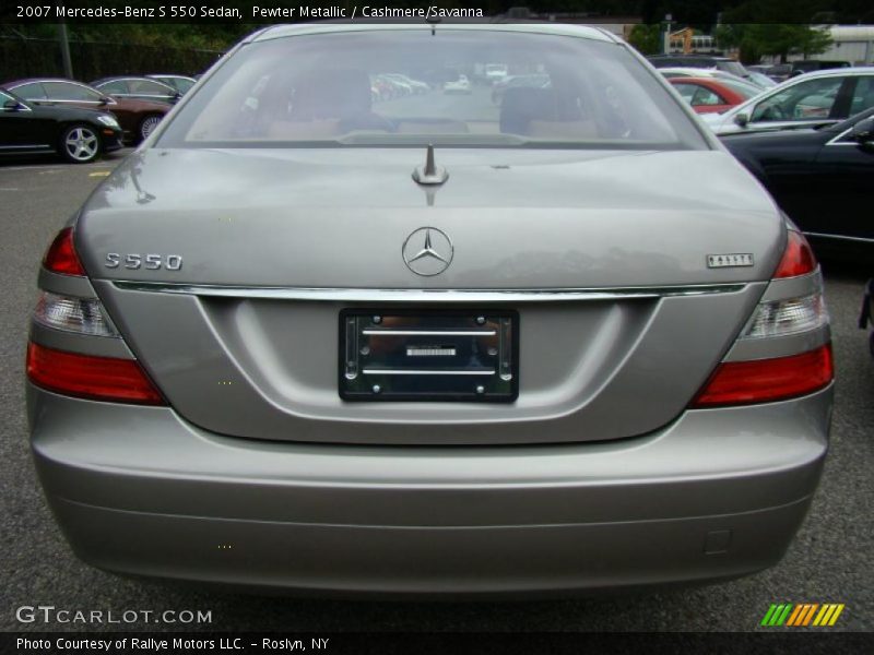Pewter Metallic / Cashmere/Savanna 2007 Mercedes-Benz S 550 Sedan