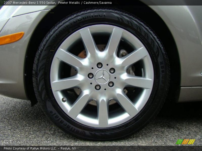 Pewter Metallic / Cashmere/Savanna 2007 Mercedes-Benz S 550 Sedan