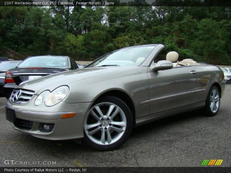 Pewter Metallic / Stone 2007 Mercedes-Benz CLK 350 Cabriolet