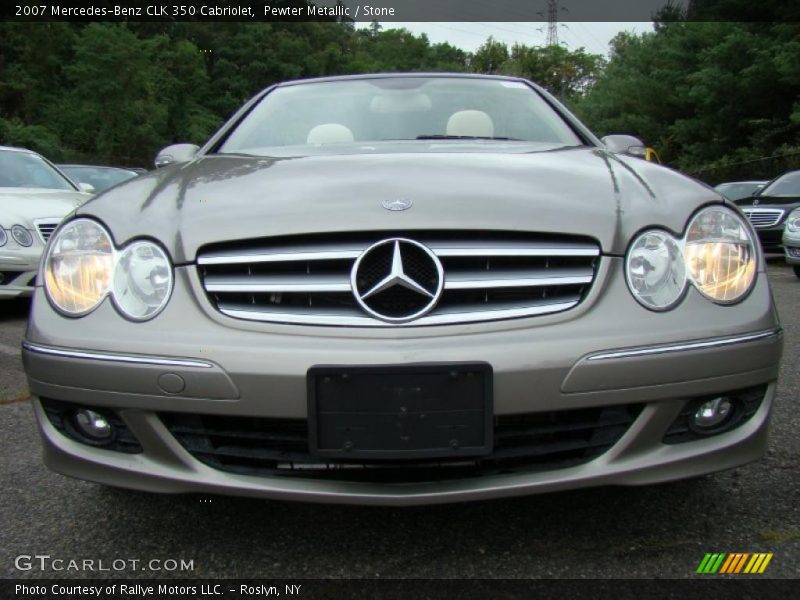 Pewter Metallic / Stone 2007 Mercedes-Benz CLK 350 Cabriolet