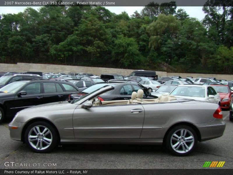 Pewter Metallic / Stone 2007 Mercedes-Benz CLK 350 Cabriolet