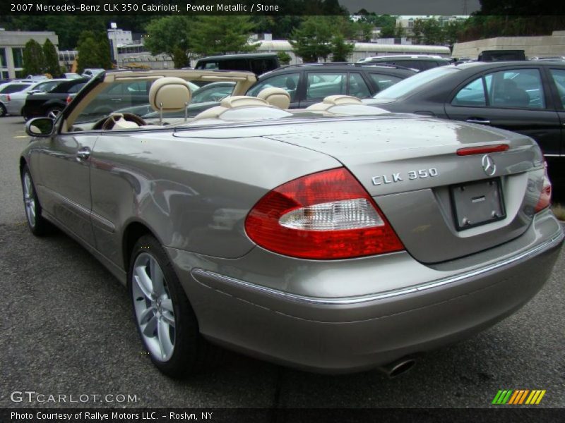 Pewter Metallic / Stone 2007 Mercedes-Benz CLK 350 Cabriolet