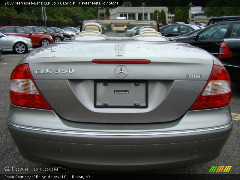 Pewter Metallic / Stone 2007 Mercedes-Benz CLK 350 Cabriolet