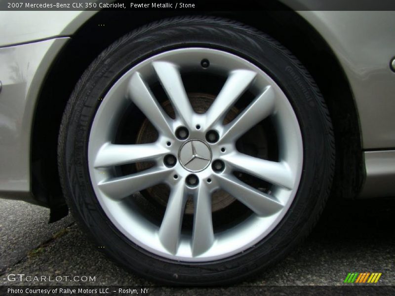 Pewter Metallic / Stone 2007 Mercedes-Benz CLK 350 Cabriolet