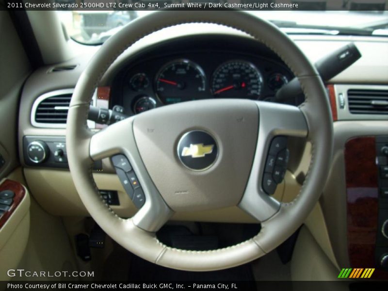 Summit White / Dark Cashmere/Light Cashmere 2011 Chevrolet Silverado 2500HD LTZ Crew Cab 4x4