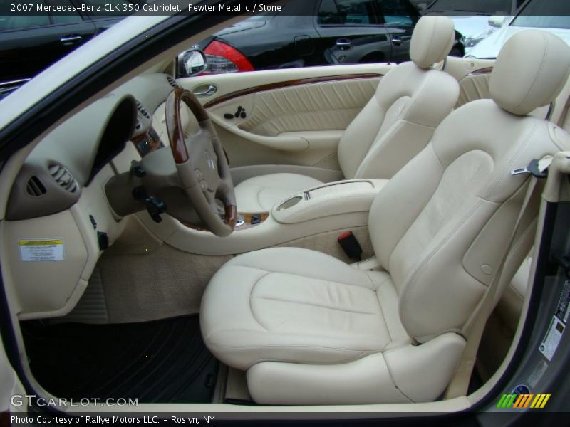 Pewter Metallic / Stone 2007 Mercedes-Benz CLK 350 Cabriolet