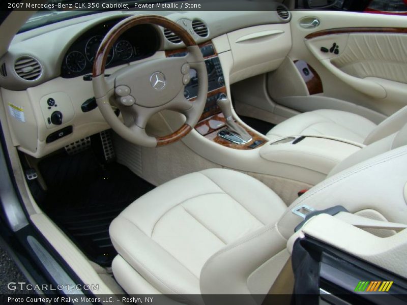 Pewter Metallic / Stone 2007 Mercedes-Benz CLK 350 Cabriolet