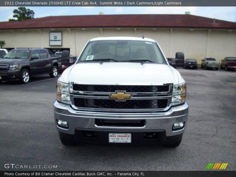 Summit White / Dark Cashmere/Light Cashmere 2011 Chevrolet Silverado 2500HD LTZ Crew Cab 4x4