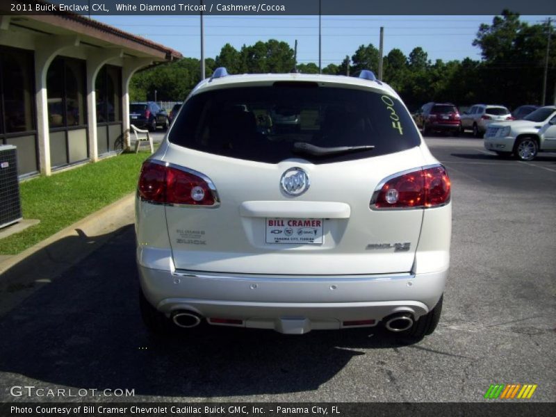 White Diamond Tricoat / Cashmere/Cocoa 2011 Buick Enclave CXL