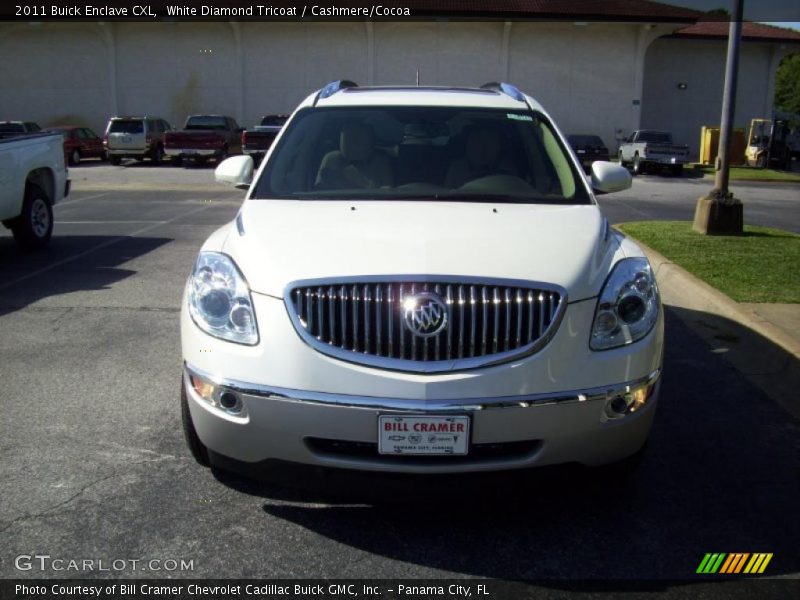 White Diamond Tricoat / Cashmere/Cocoa 2011 Buick Enclave CXL