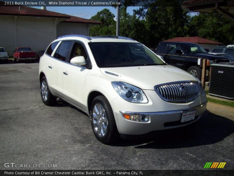 White Diamond Tricoat / Cashmere/Cocoa 2011 Buick Enclave CXL