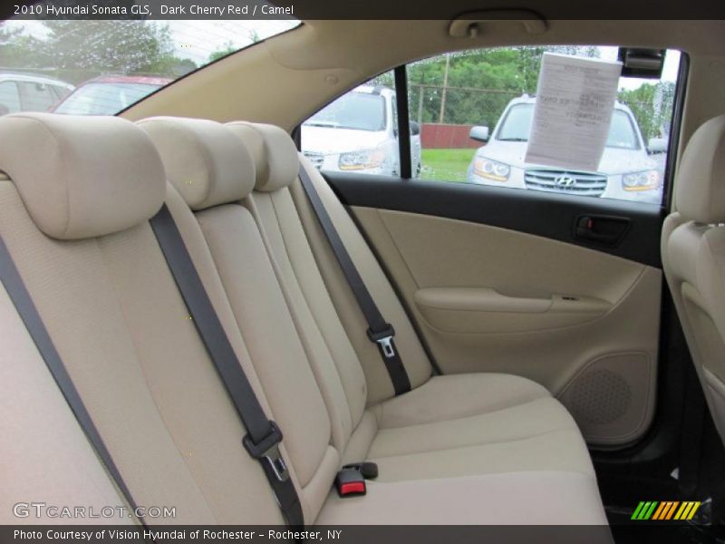 Dark Cherry Red / Camel 2010 Hyundai Sonata GLS