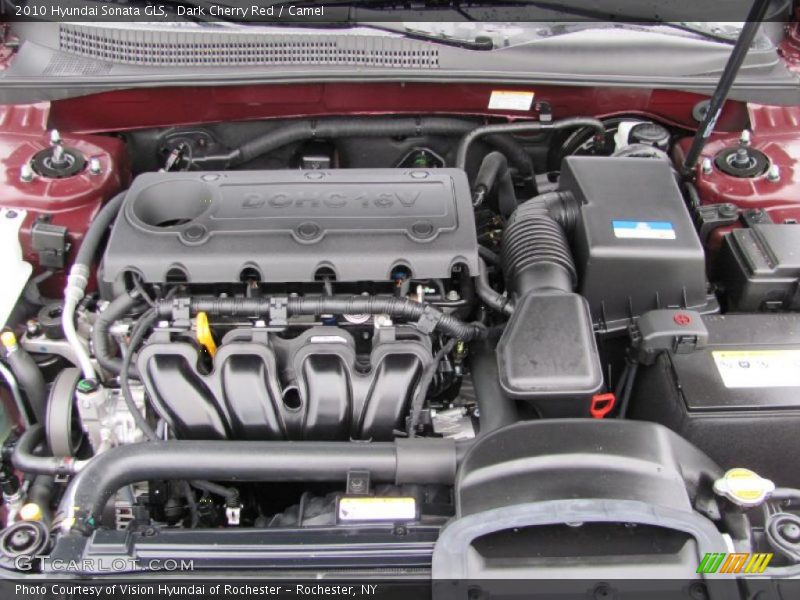 Dark Cherry Red / Camel 2010 Hyundai Sonata GLS