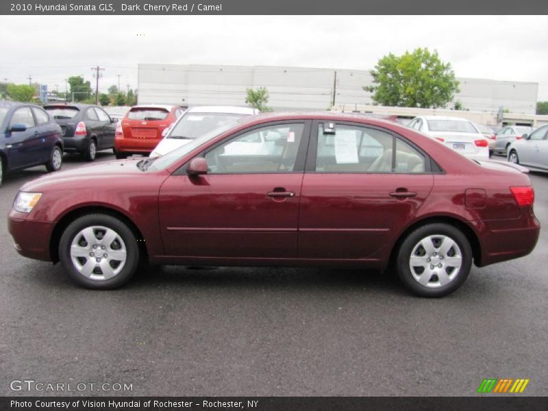 Dark Cherry Red / Camel 2010 Hyundai Sonata GLS