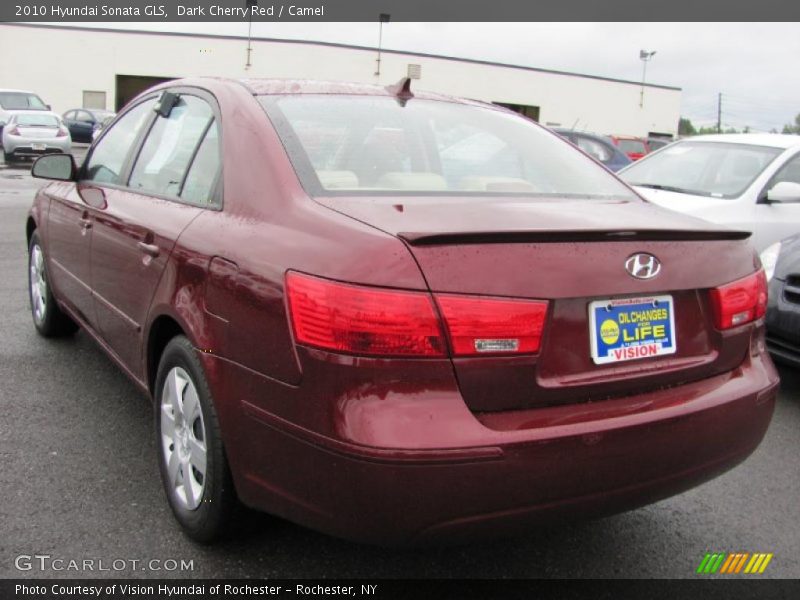 Dark Cherry Red / Camel 2010 Hyundai Sonata GLS