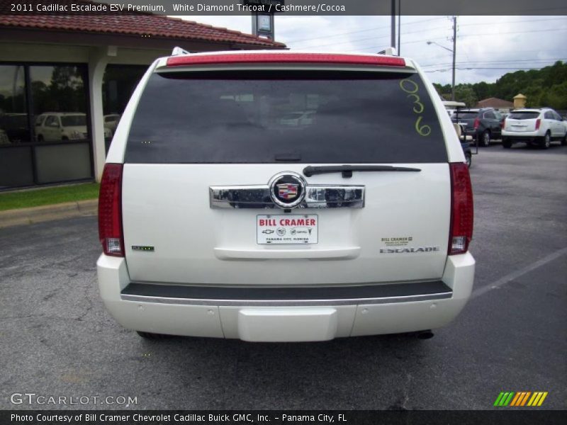 White Diamond Tricoat / Cashmere/Cocoa 2011 Cadillac Escalade ESV Premium