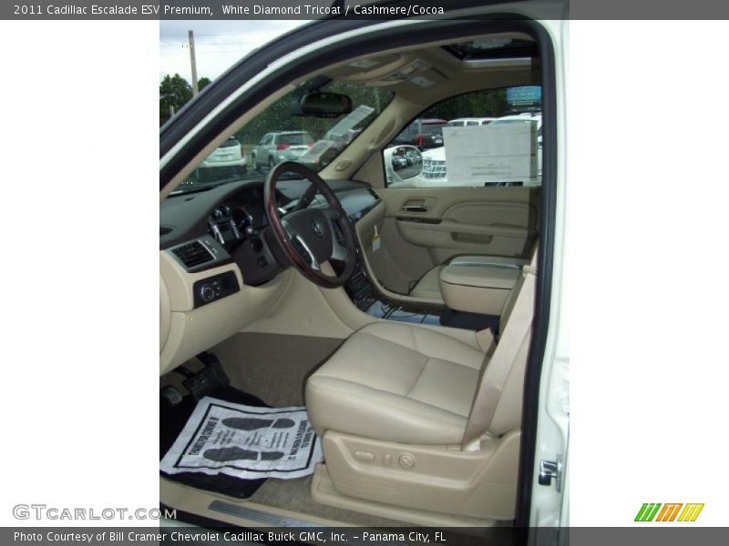 White Diamond Tricoat / Cashmere/Cocoa 2011 Cadillac Escalade ESV Premium