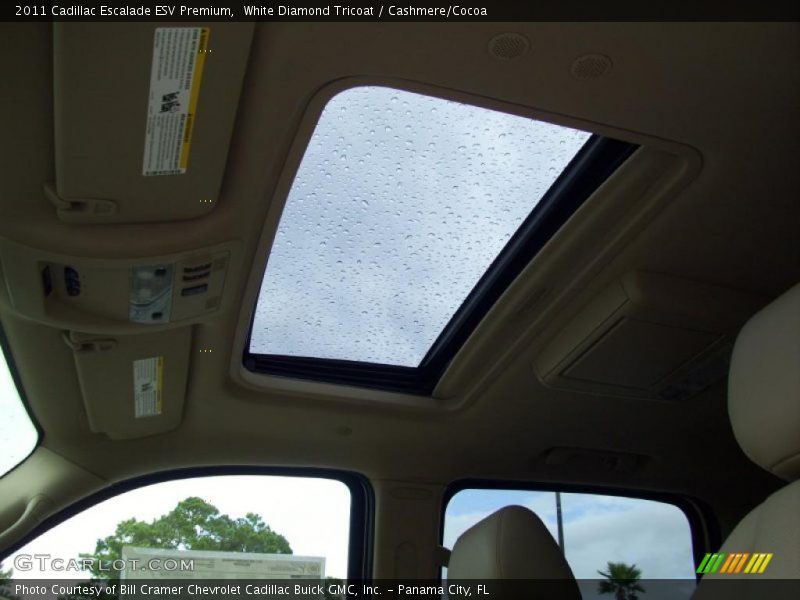 White Diamond Tricoat / Cashmere/Cocoa 2011 Cadillac Escalade ESV Premium