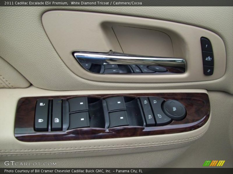 White Diamond Tricoat / Cashmere/Cocoa 2011 Cadillac Escalade ESV Premium