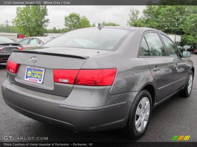 Willow Gray / Gray 2010 Hyundai Sonata GLS